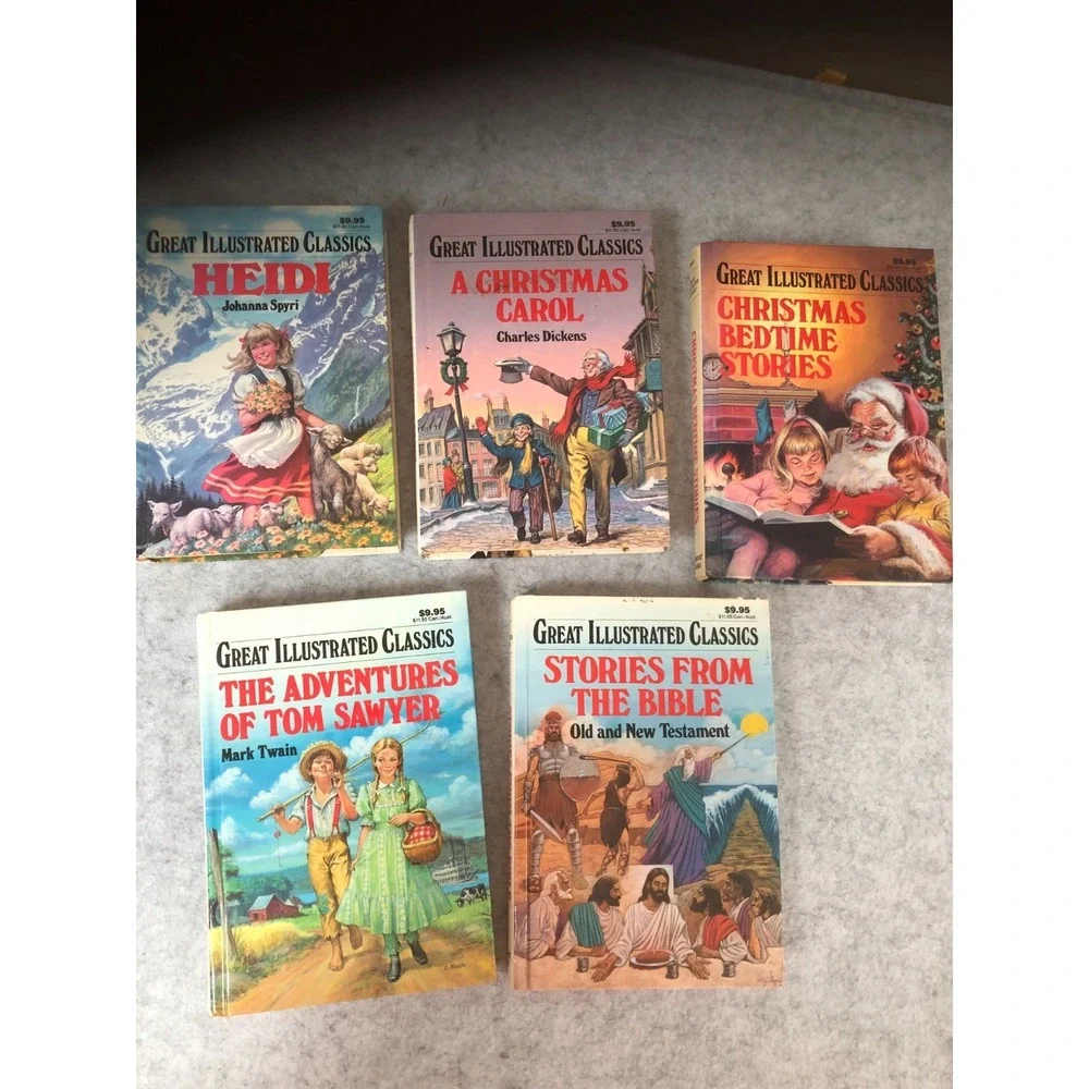 Great Illustrated Classics Hardcover For Children Set Of 5 ~ BARONET Books